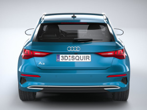Audi A3 2021 3D मॉडल