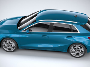 Audi A3 2021 3D मॉडल