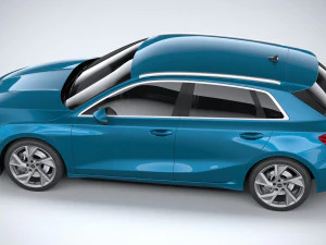 Audi A3 2021 3D Model
