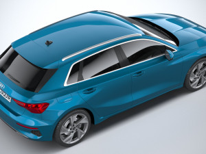 Audi A3 2021 3D मॉडल