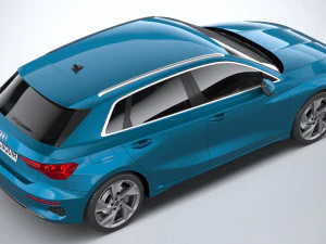 Audi A3 2021 3D Model