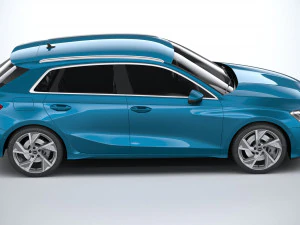 Audi A3 2021 3D Model