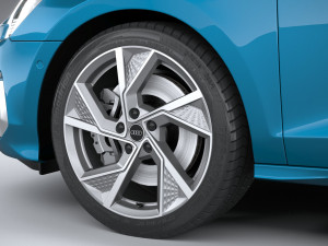 Audi A3 2021 3D मॉडल