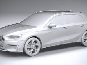 Audi A3 2021 3D मॉडल