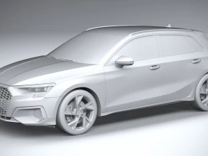 Audi A3 2021 3D Model