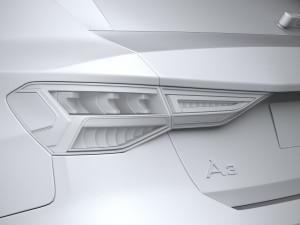 Audi A3 2021 3D मॉडल