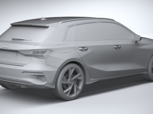 Audi A3 2021 3D मॉडल