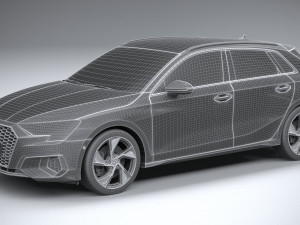 Audi A3 2021 3D मॉडल