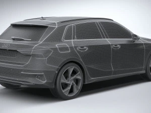 Audi A3 2021 3D Model