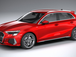 Audi A3 s-line 2021 3D Model