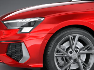 Audi A3 s-line 2021 3D Model