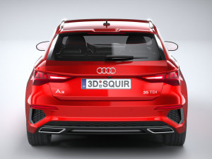Audi A3 s-line 2021 Modèle 3D