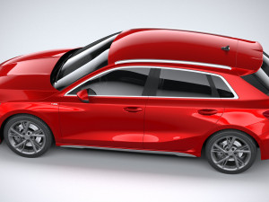 Audi A3 s-line 2021 Modèle 3D