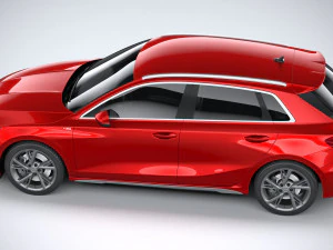 Audi A3 s-line 2021 3D Model