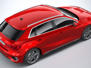 Audi A3 s-line 2021 Modèle 3D