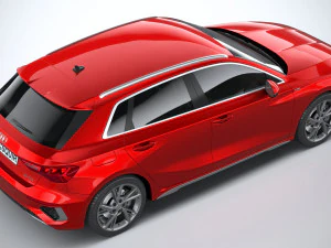 Audi A3 s-line 2021 3D Model