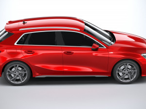 Audi A3 s-line 2021 Modèle 3D