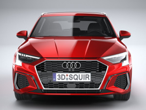 Audi A3 s-line 2021 Modèle 3D