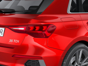 Audi A3 s-line 2021 Modèle 3D