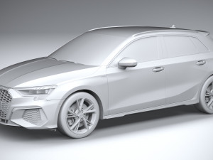 Audi A3 s-line 2021 Modèle 3D