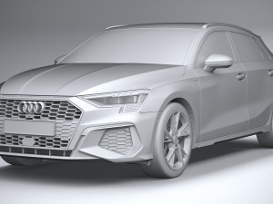 Audi A3 s-line 2021 Modèle 3D