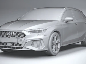 Audi A3 s-line 2021 3D Model