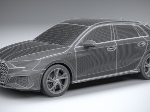 Audi A3 s-line 2021 Modèle 3D