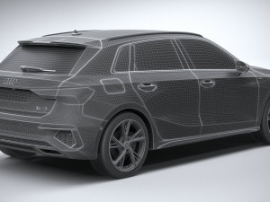 Audi A3 s-line 2021 Modèle 3D