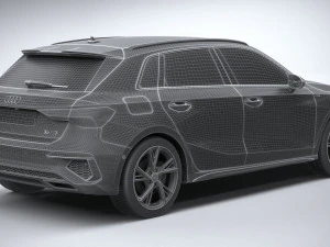 Audi A3 s-line 2021 3D Model