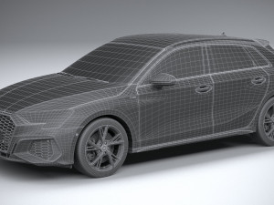Audi A3 s-line 2021 Modèle 3D