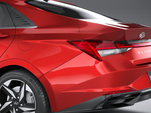 Hyundai Elantra 2021 Modelo 3D