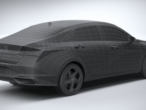 Hyundai Elantra 2021 Modelo 3D