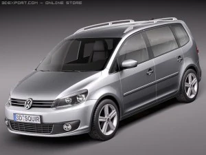 Volkswagen Touran 2011 Modelo 3D
