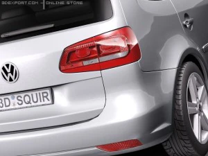 Volkswagen Touran 2011 3D Model