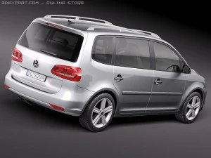 Volkswagen Touran 2011 3D Model
