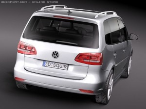 Volkswagen Touran 2011 Model 3D