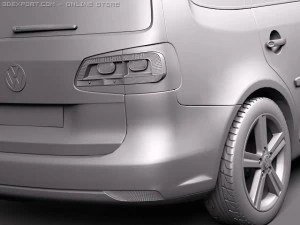 Volkswagen Touran 2011 3D Model