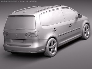 Volkswagen Touran 2011 Model 3D