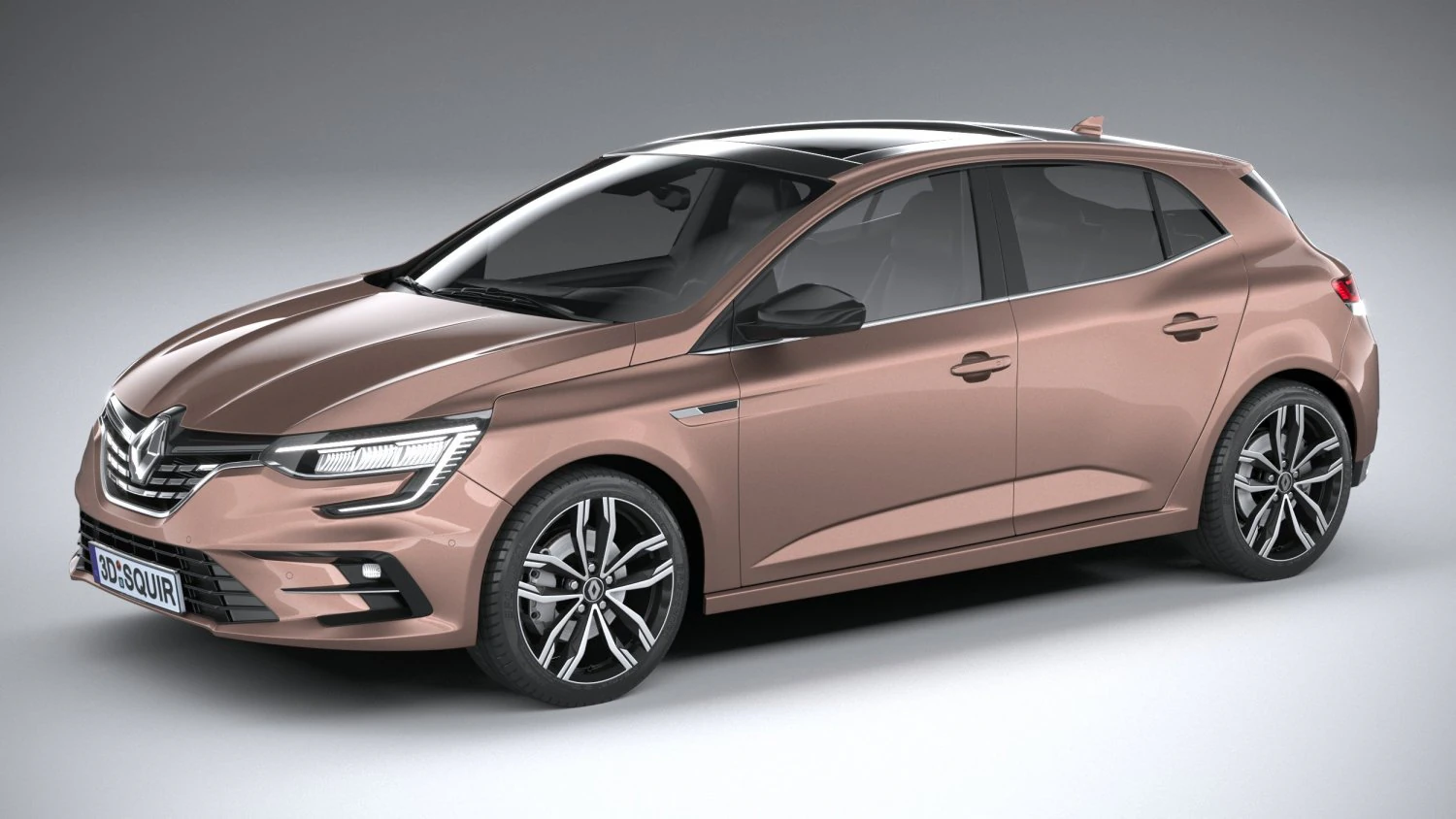 Renault Megane 2020 3D Model .c4d .max .obj .3ds .fbx .stl .blend 