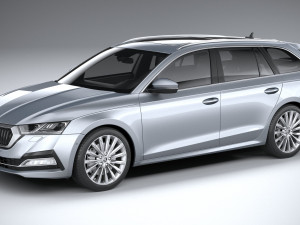 skoda octavia estate 2020 3D Model