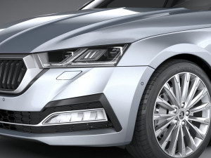 Skoda Octavia Estate 2020 3D Модель