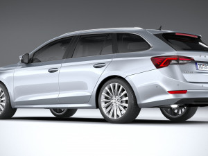 Skoda Octavia Estate 2020 3D Модель