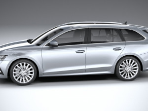 Skoda Octavia Estate 2020 3D Модель
