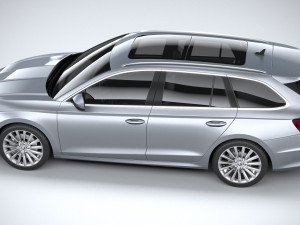 Skoda Octavia Estate 2020 3D Модель