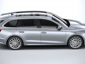 Skoda Octavia Estate 2020 3D Модель