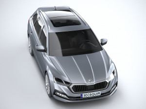 Skoda Octavia Estate 2020 3D Модель