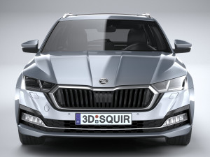 Skoda Octavia Estate 2020 3D Модель