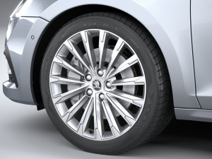 Skoda Octavia Estate 2020 3D Модель