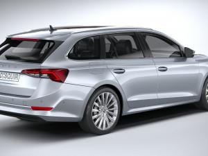 Skoda Octavia Estate 2020 3D Модель