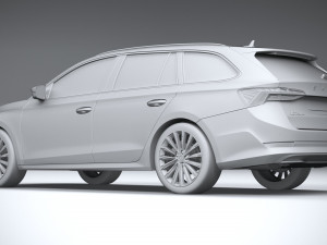 Skoda Octavia Estate 2020 3D Модель